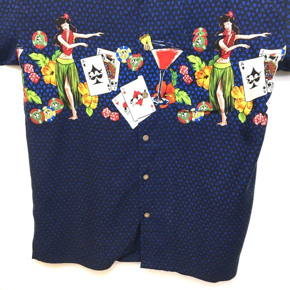 Big Dogs Hawaiian Rayon Camp Shirt EUC - Picture 4 of 12